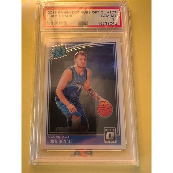 2018 panini donruss optic luka doncic psa 10 rookie rc card 
